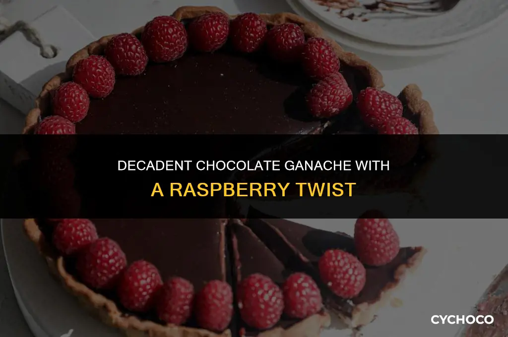 how to add raspberry to chocolate ganache