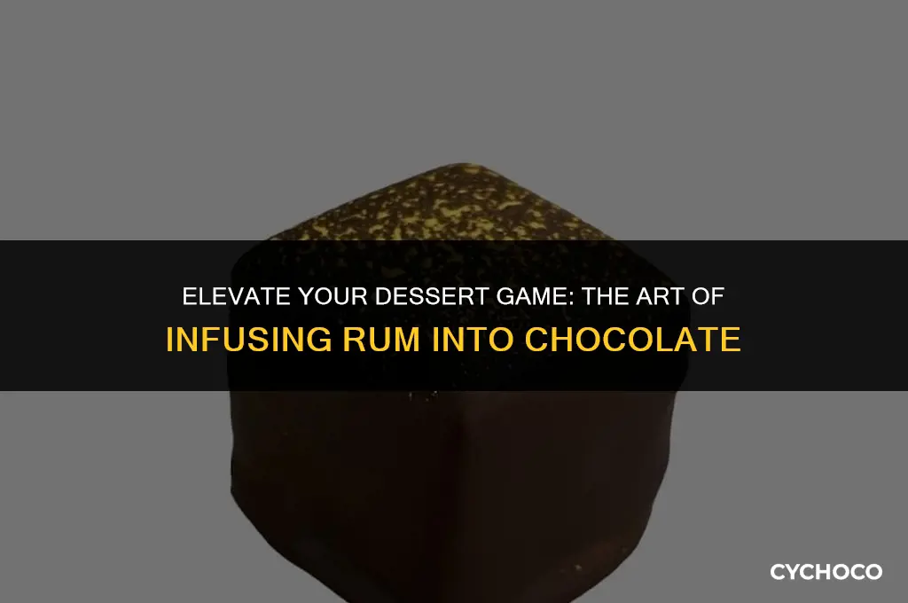 how to add rum to chocolate