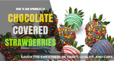 Sprinkle Magic: Elevating Chocolate-Covered Strawberries with Colorful Toppings