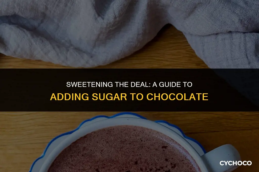 how to add sugar to chocolate