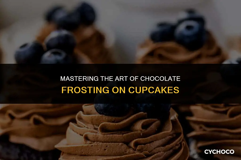 how to apply chocolate frosting on cupcakes