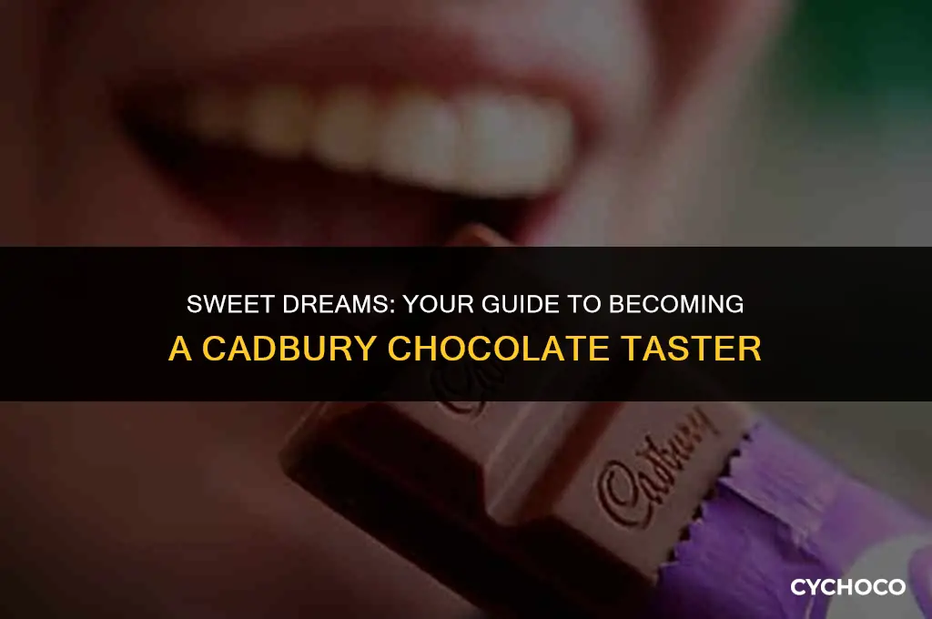 how to apply for chocolate taster cadbury