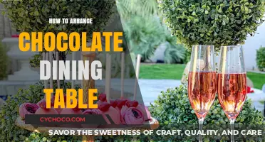 Elegant Chocolate Dining: A Guide to Sweet Table Arrangements