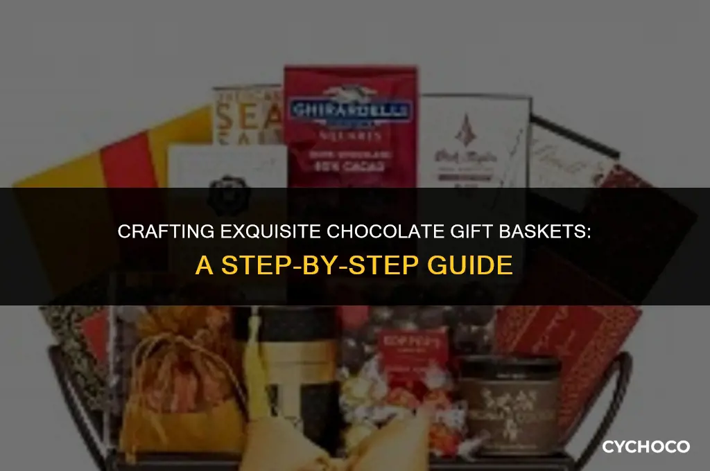 how to arrange chocolate gift baskets