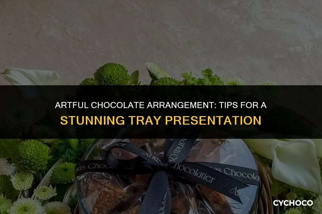 how to arrange chocolate in a tray