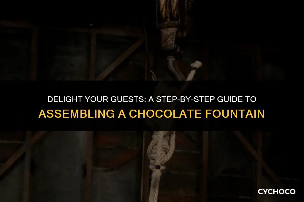 how to assemble a chocolate fountain
