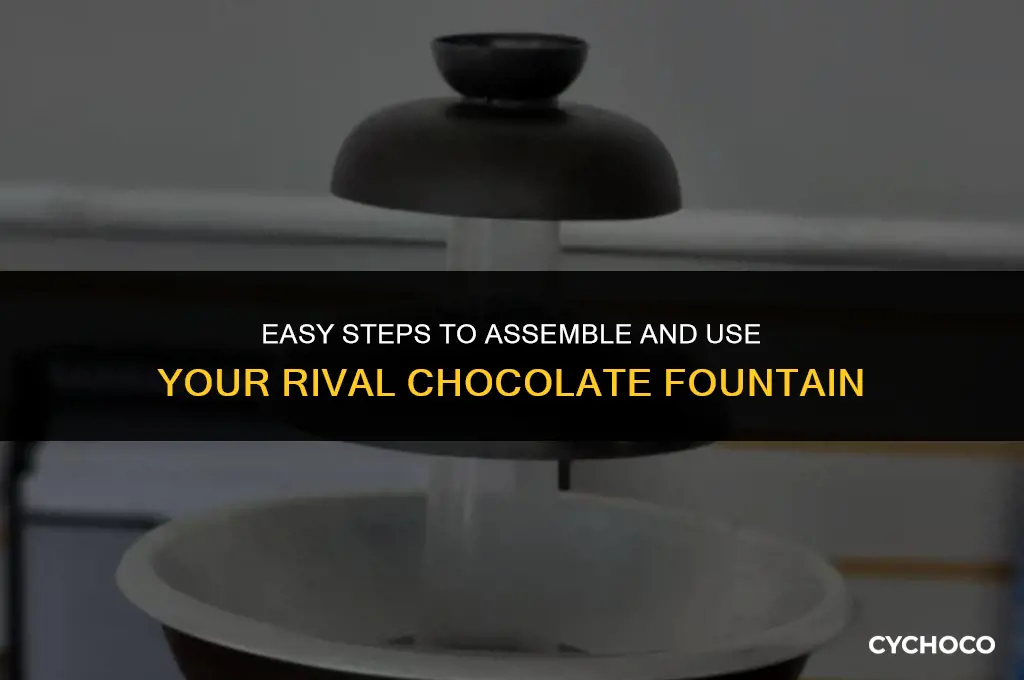 how to assemble rival chocolate fountain for use