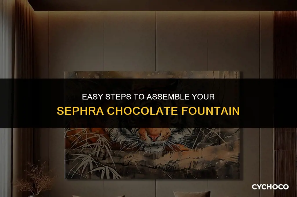 how to assemble sephra chocolate fountain