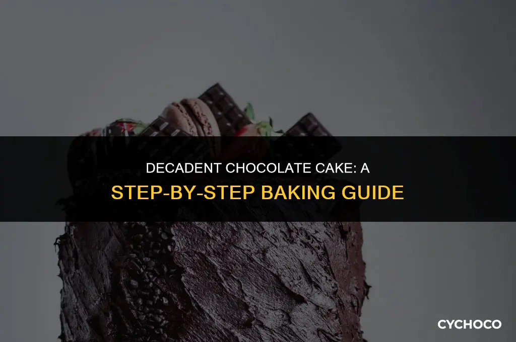 how to bake a cake chocolate