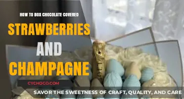 Elegant Gift Packaging: Boxing Chocolate-Covered Strawberries and Champagne