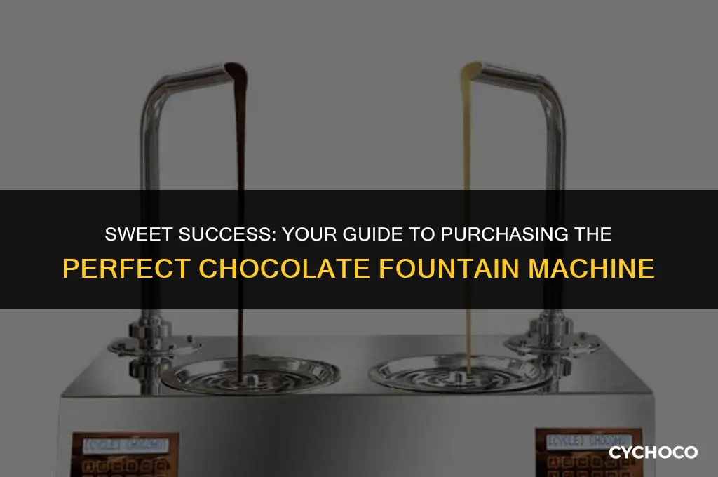 how to buy a chocolate fountain machine