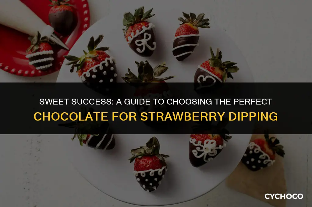 how to buy chocolate to cover strawberries