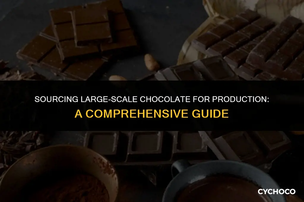 how to buy larhe scale chocolate for production