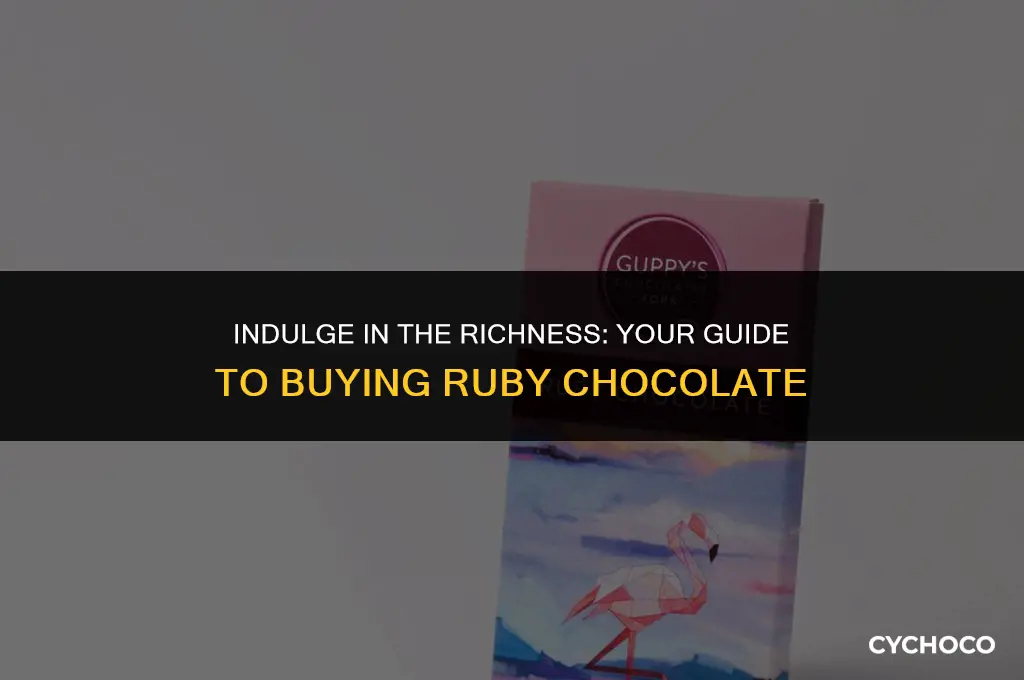 how to buy ruby chocolate