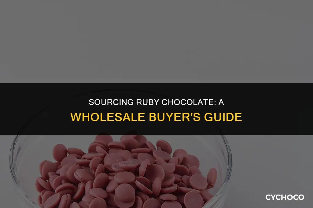 how to buy wholesale ruby chocolate