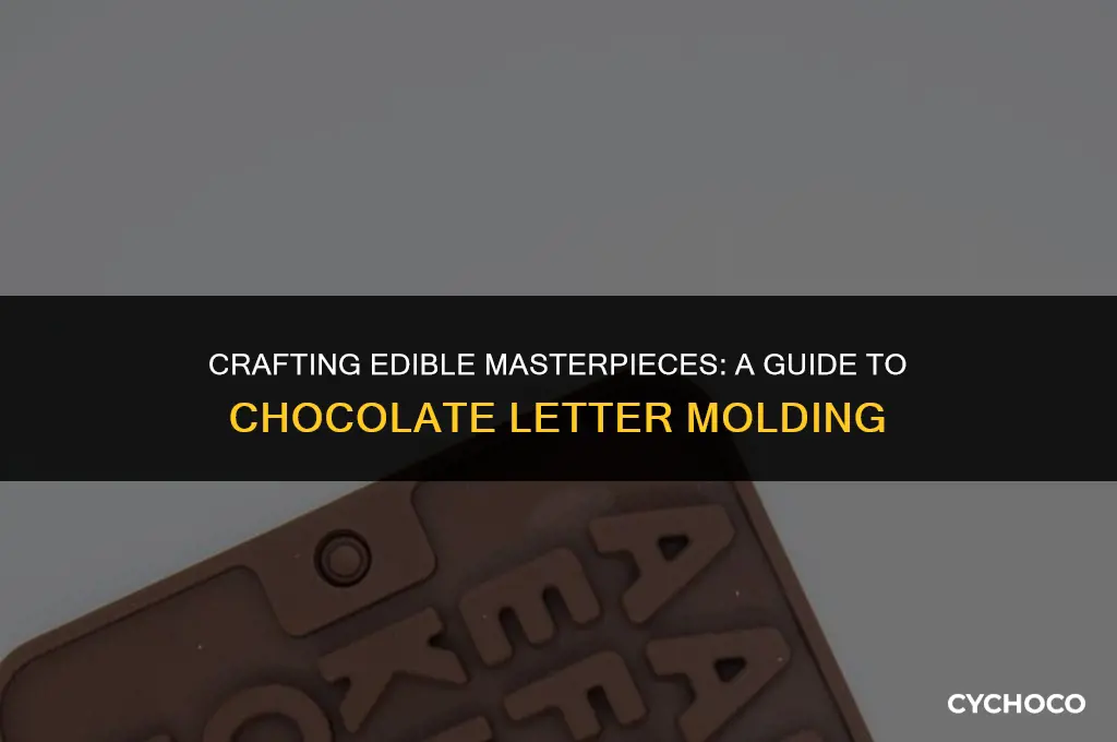 how to chocolate letters using a mold
