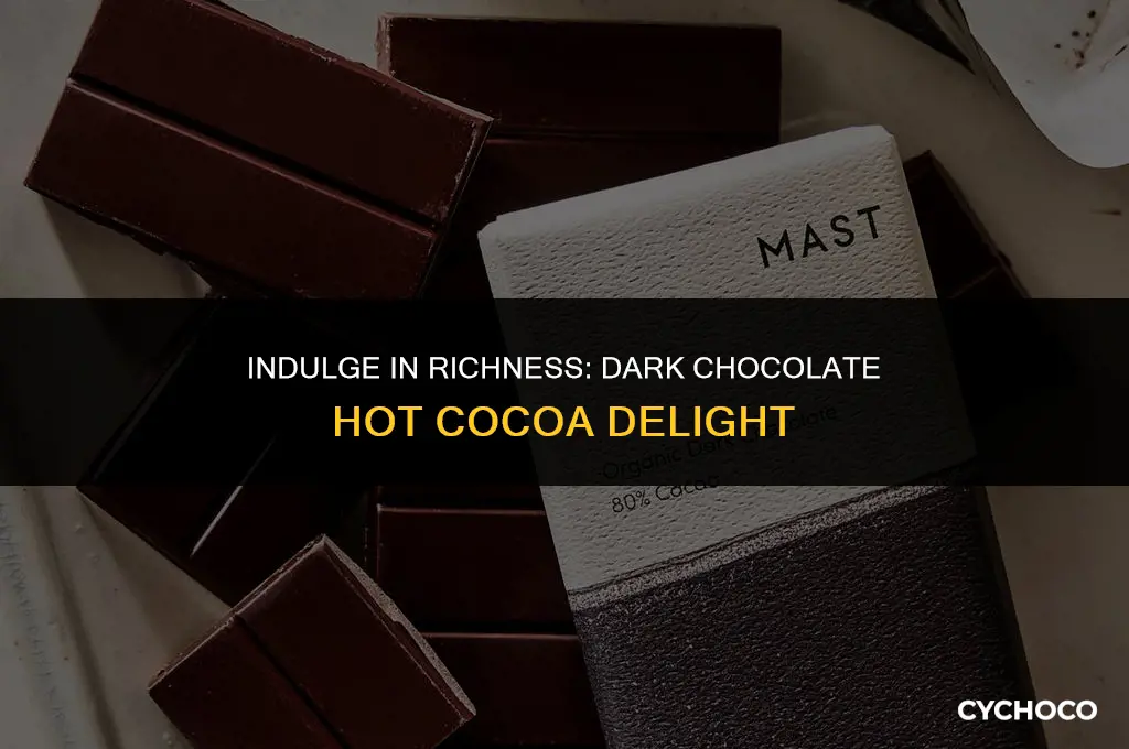 how to consume dark chocolate in hot cocoa
