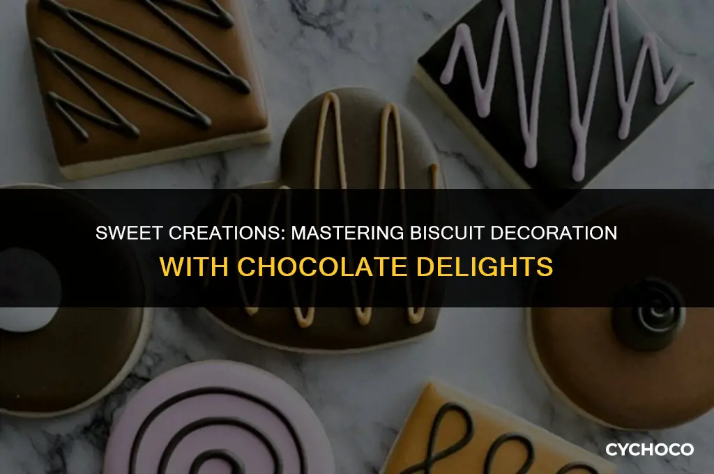 how to decorate biscuits using chocolate