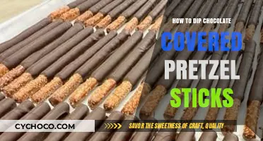 Sweet and Salty Delight: Dipping Chocolate-Covered Pretzel Sticks