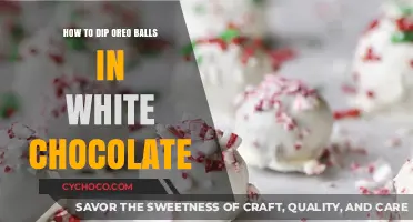Perfectly Coated Oreo Balls: A White Chocolate Dipping Guide