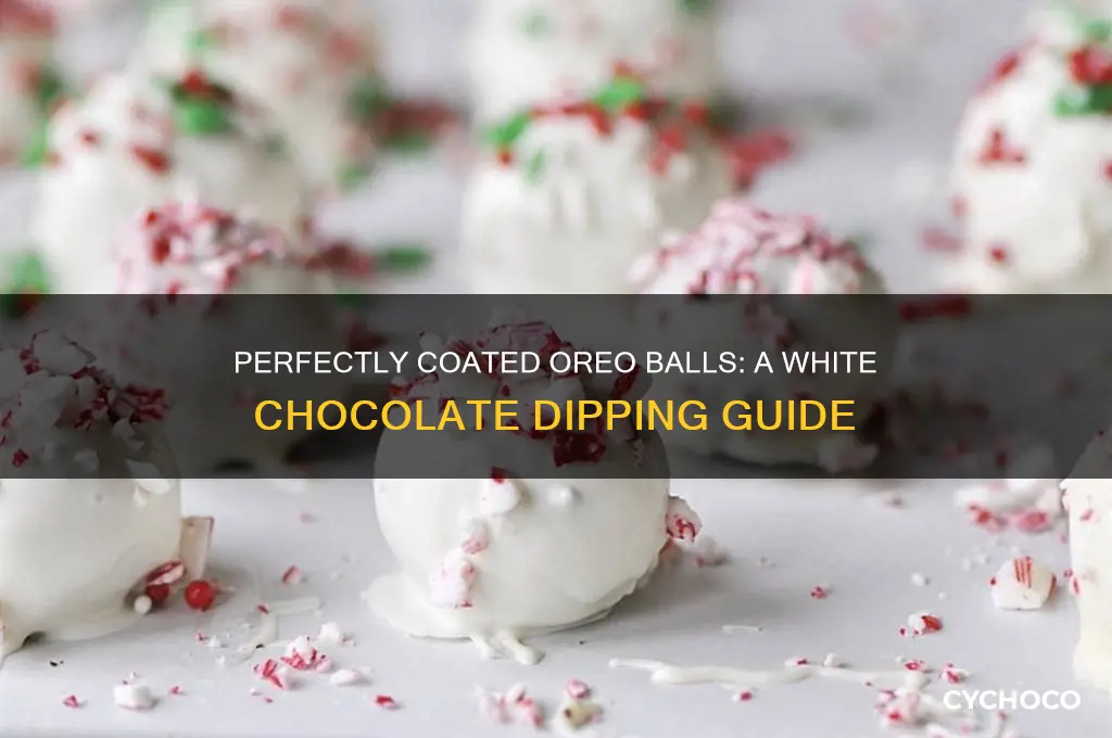 how to dip oreo balls in white chocolate