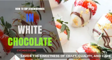 Sweet Treats: Dipping Strawberries in White Chocolate Delight