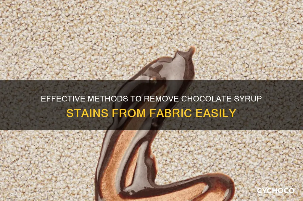 how to get chocolate syrup out of fabric