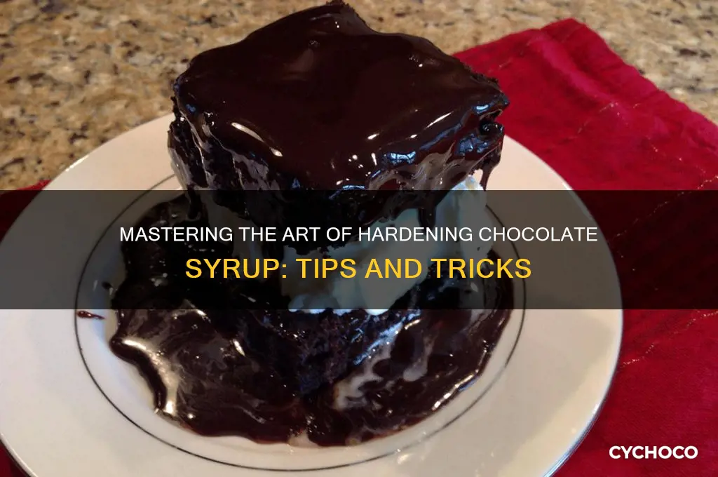 how to get chocolate syrup to harden