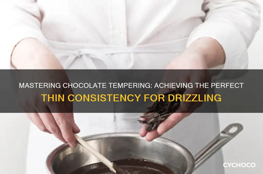 how to get chocolate thin enough to run