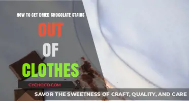 Conquering Chocolate Stains: A Guide to Removing Dried Chocolate from Clothes