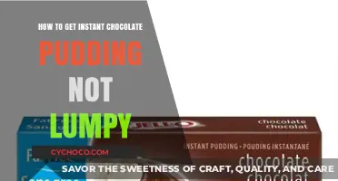 Instant Chocolate Pudding Perfection: A Lump-Free Guide