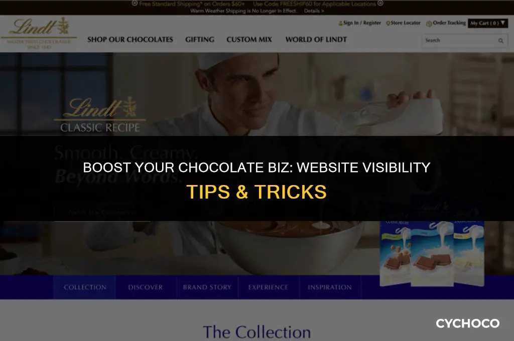 how to get my chocolate business website out there