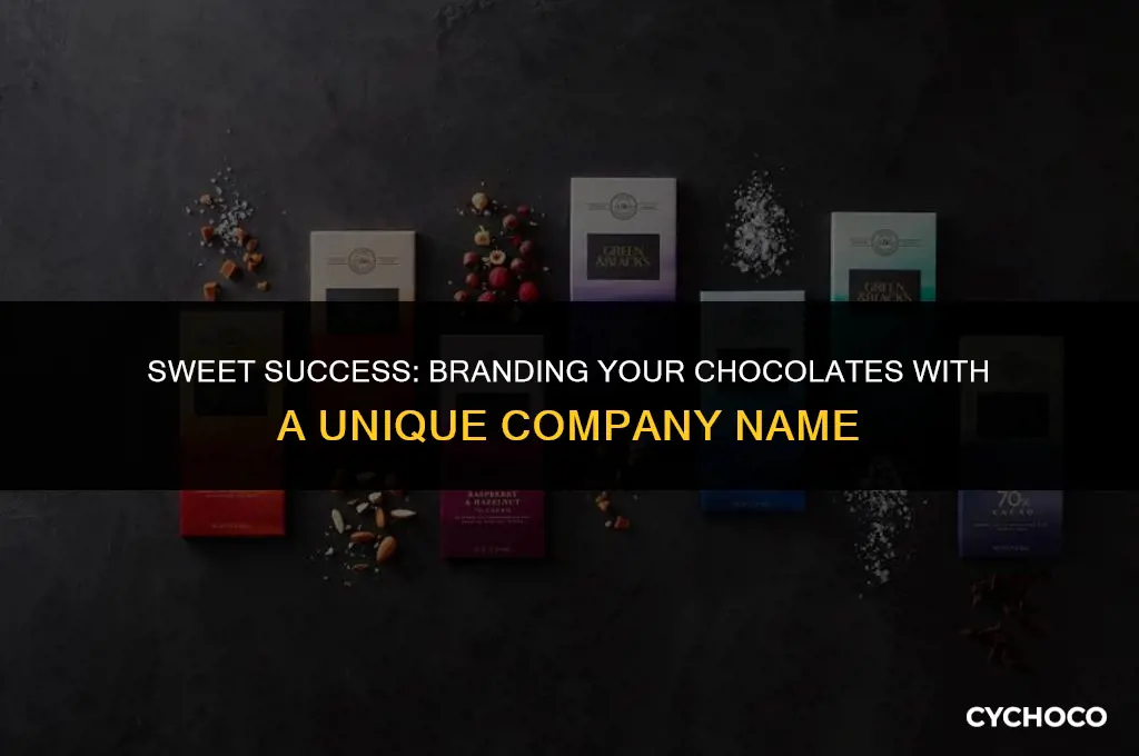 how to get my company name on chocolates packaging
