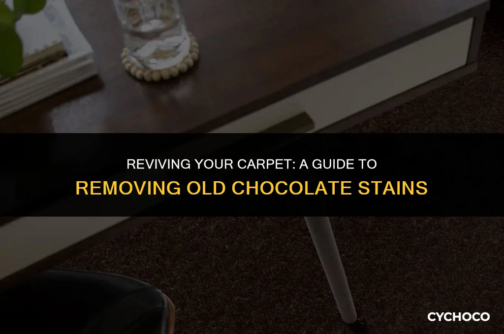 how to get old chocolate out of carpet