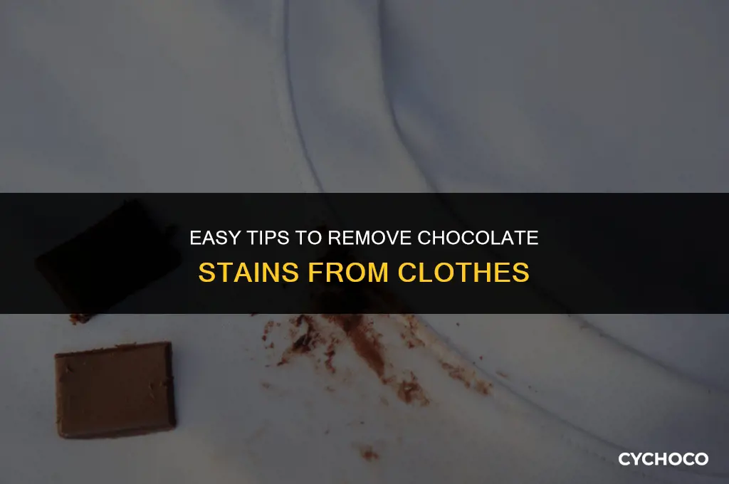 how to get out chocolate of clothes