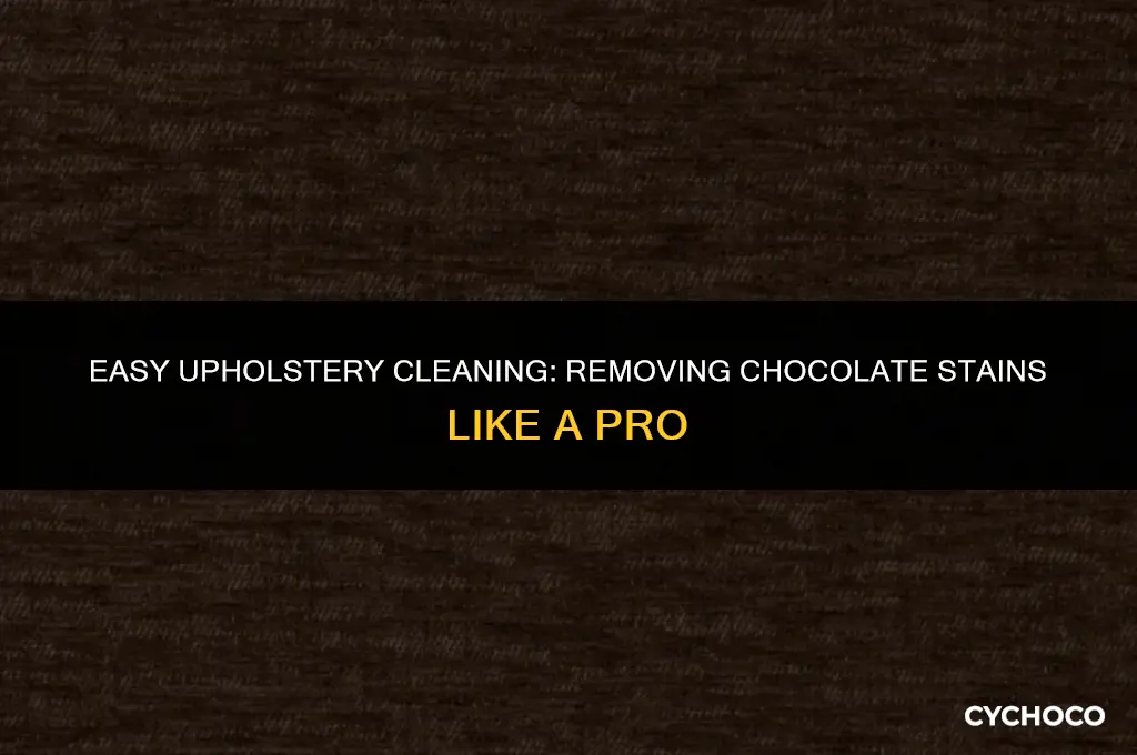 how to get out chocolate stain on upholstery