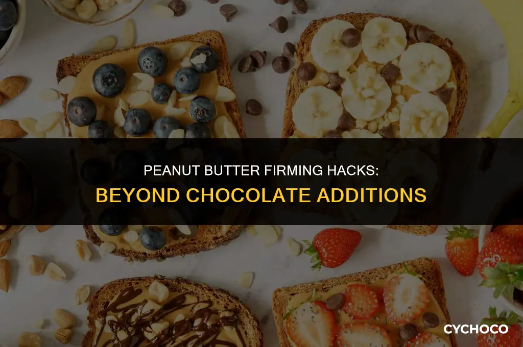 how to get peanut butter firm up without chocolate