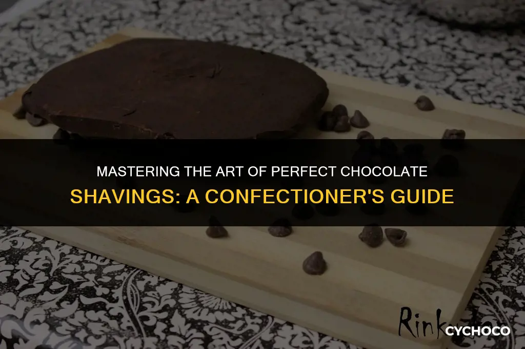 how to get perfect chocolate shavings