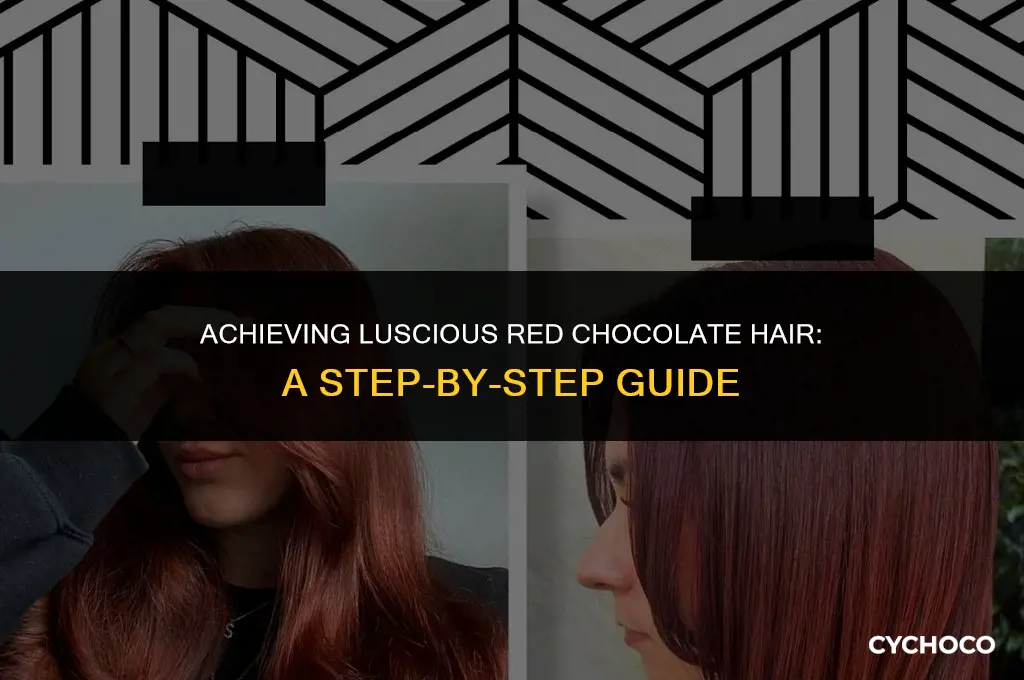 how to get red chocolate hair color