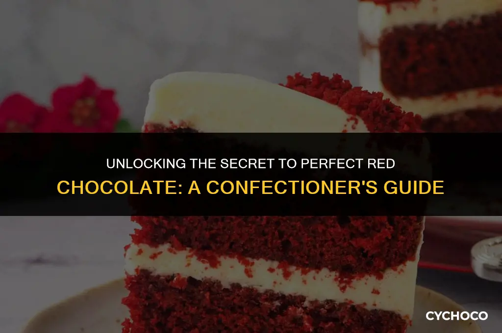 how to get red chocolate