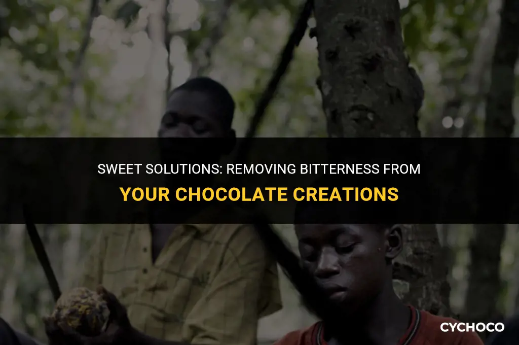 how to get rid of bitterness in chocolate