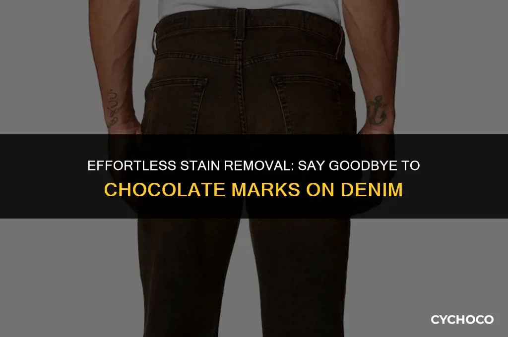 how to get rid of chocolate stain on denim