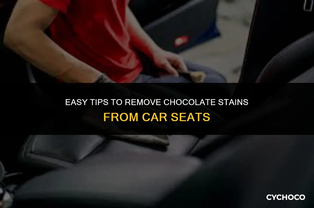 how to get rid of chocolate stains on car seats