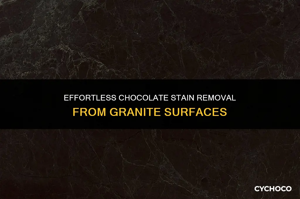how to get rid of chocolate stains on granite