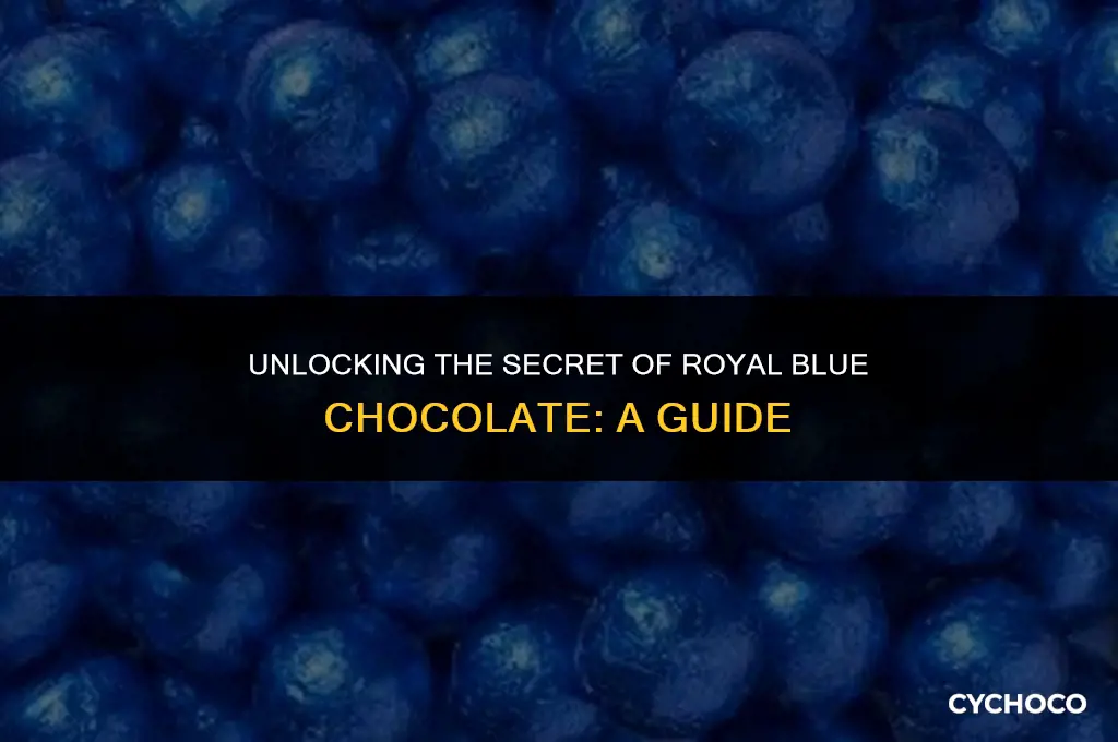 how to get royal blue chocolate