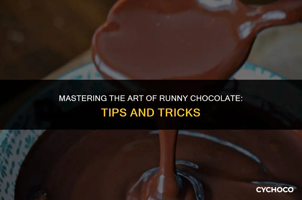 how to get runny chocolate