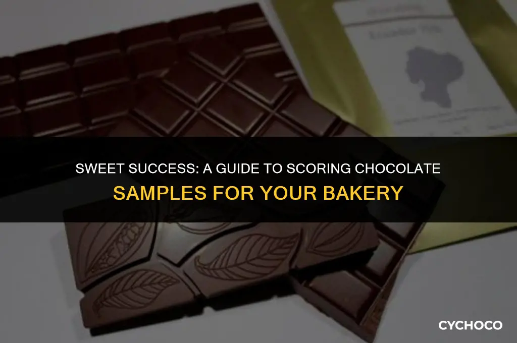 how to get samples of chocolate for bakery