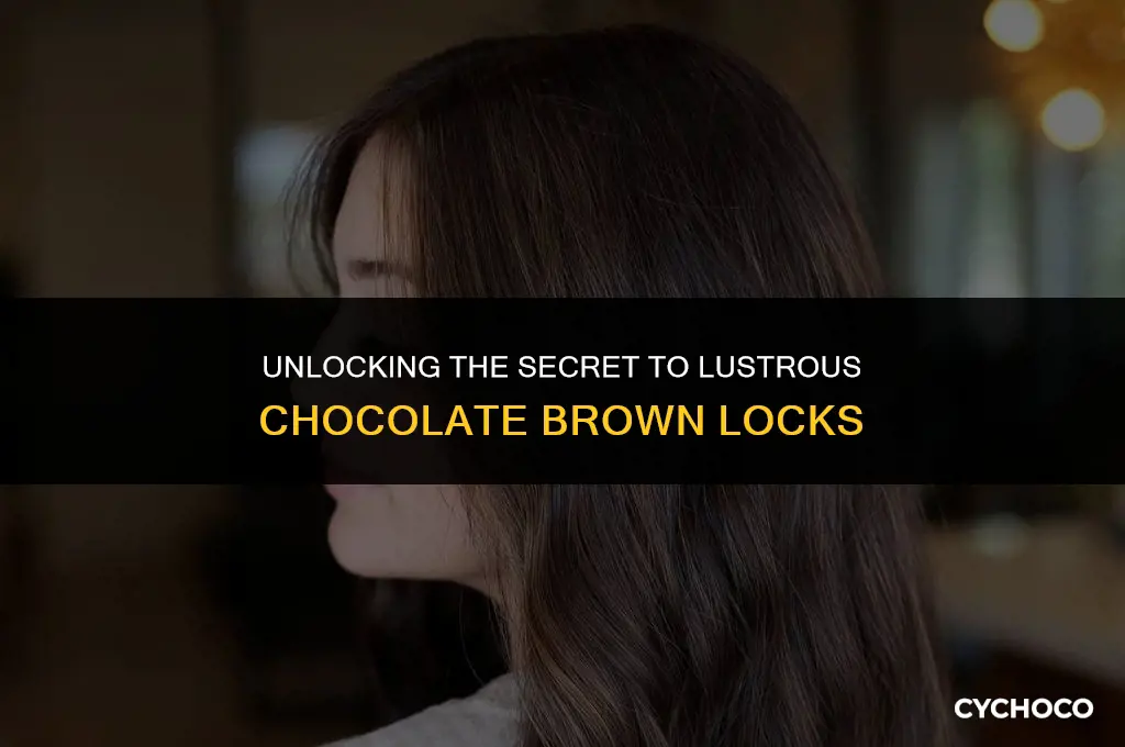 how to get shiny chocolate brown hair