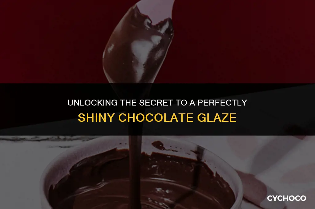 how to get shiny chocolate glaze