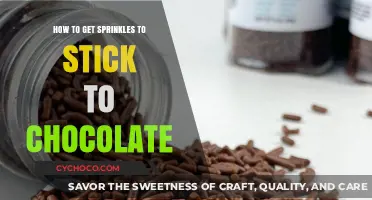 Sweet Success: Mastering the Art of Sprinkle Adhesion on Chocolate
